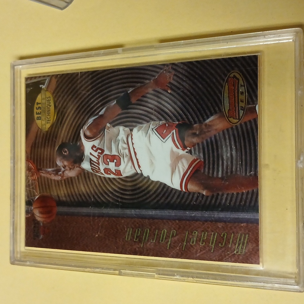 1998 Topps Bowmans Best Techniques Michael Jordan Foil Card